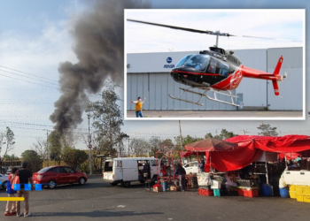 Helicóptero que cae en Coyoacán fue porque el motor se detuvo dicen autoridades