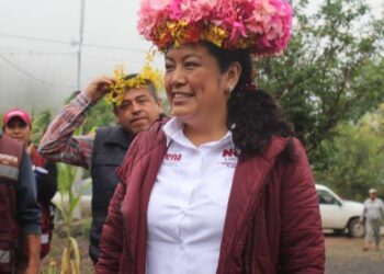 Balean la casa de Nora Luciano, candidata a la presidencia de Tlanchinol, Hidalgo