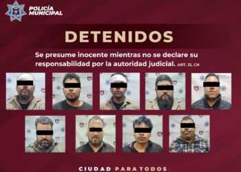 Después de agresión contra policías municipales en Tijuana 10 sujetos fueron detenidos