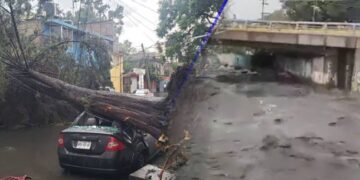 Fuertes inundaciones azotan al Estado de México: Río de los Remedios en Naucalpan se inunda