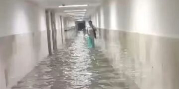 Inundaciones afectan Hospital del IMSS y colonias de Altamira y Tampico tras intensa lluvia