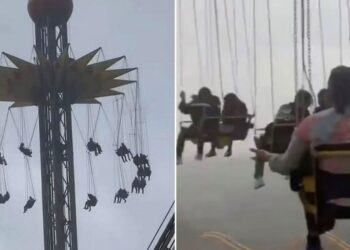 VIDEO: Decenas de visitantes quedan atrapadas a gran altura en una atracción en México