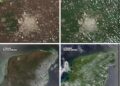 Captan fotos desde el espacio en donde se mira como Yucatán se torna verde tras paso de lluvias