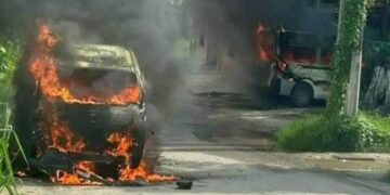 Jornada violenta en Tabasco en donde se reporta la quema de vehículos y tiendas en Villahermosa