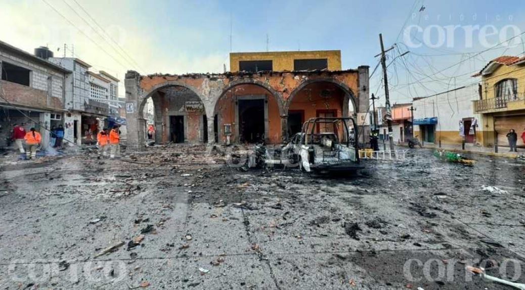 Lugar de la explosión.