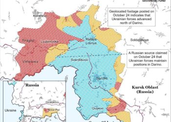 ISW reporta que tropas ucranianas siguen avanzando y tomando territorio ruso en Kursk