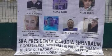 Descubiertas narcomantas en Tabasco con un mensaje a Sheinbaum y al gobernador Javier May