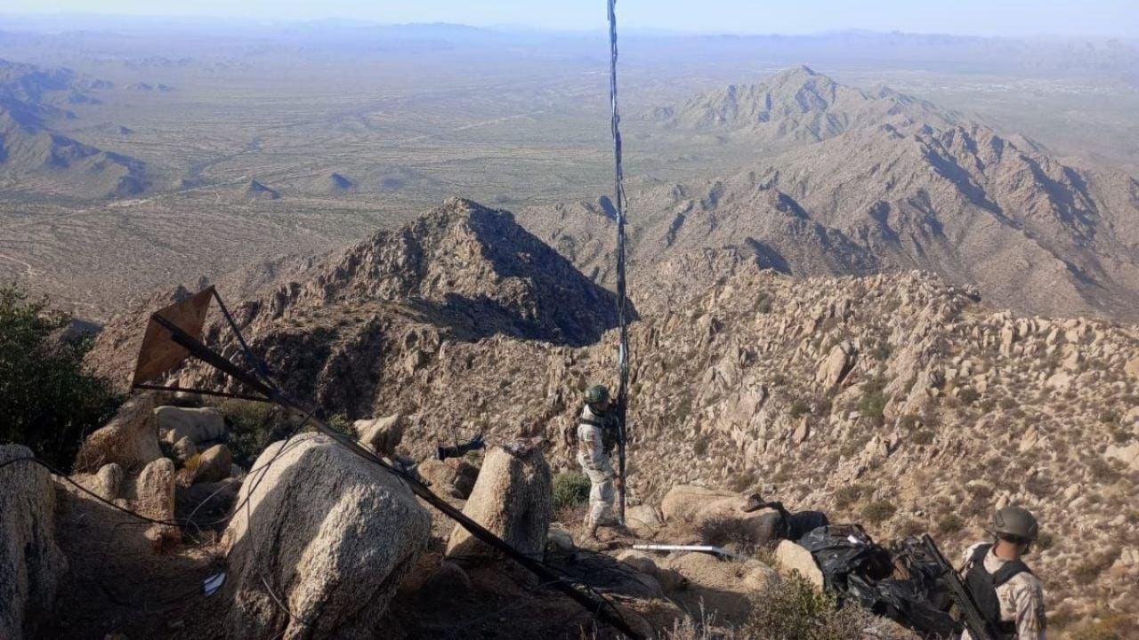 Foto de la zona donde estaba el campamento ubicado con paneles solares.