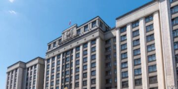 Fachada de la Duna Estatal rusa.