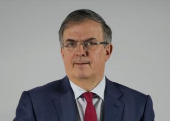 El ex secretario de Relaciones Exteriores de México, Marcelo Ebrard, asiste a la conferencia de prensa en la que se anunció a los miembros del gabinete de la presidenta entrante, Claudia Sheinbaum, en la Ciudad de México, el jueves 20 de junio de 2024.
