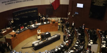 Sesión del Senado de México.