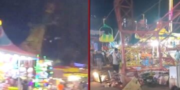Ha colapsado estructura de juego mecánico en feria de Acapulco