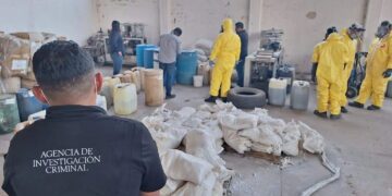 FGR ha destruido más de seis toneladas de precursores químicos y más 400 mil tabletas de fentanilo