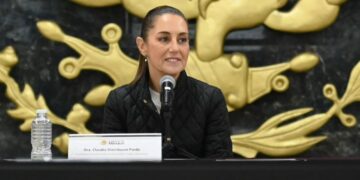 Claudia Sheinbaum destacó la importancia del T-MEC durante su visita a Nuevo Laredo.