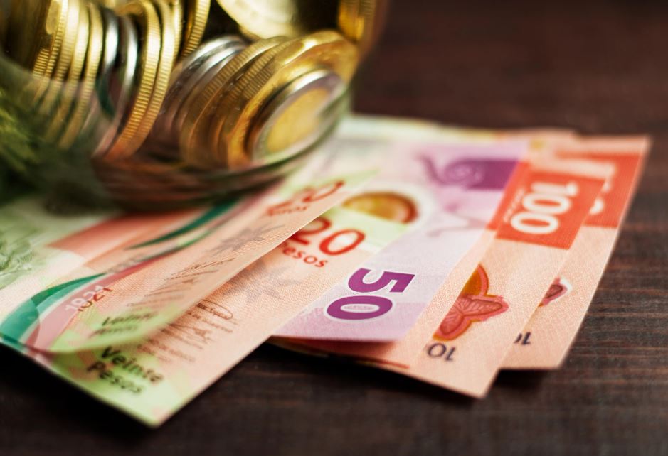 Foto de pesos mexicanos.