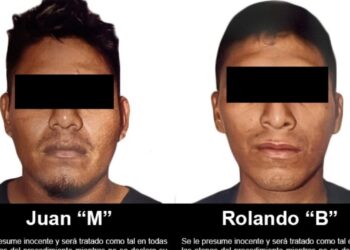 Foto de dos de los sentenciados.