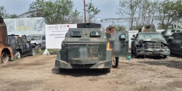 45 vehículos ‘monstruos’ del crimen organizado en Tamaulipas fueron destruidos