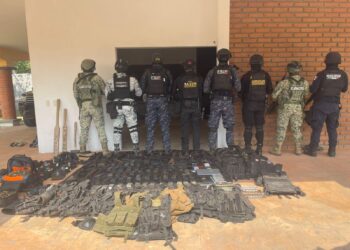 Agentes de seguridad logran desarticular a banda en Chiapas en el municipio Frontera Comalapa