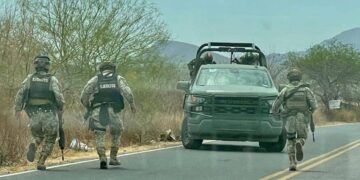 Agentes tras el enfrentamiento.