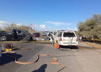 La FGJES investiga accidente en la Costa de Hermosillo con personas que han perdido la vida