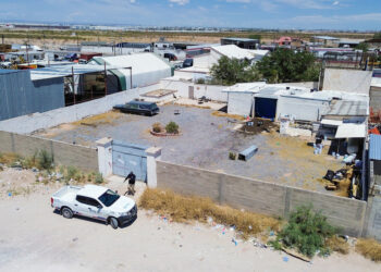 Crematorio donde se encontraron 383 cuerpos en Ciudad Juárez, Chihuahua, 30 de junio de 2025.