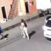 Video capta en Guadalajara mujer que amenaza con cuchillo a un hombre pero este le dispara antes que ocurriera