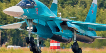 Bombardero táctico de alcance medio ruso Su-34 “Fullback” fue derribado por Ucrania