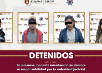 Fue detenida una banda que daba avisos de extorsión en mercado de Tijuana