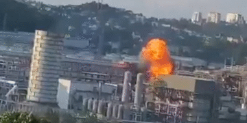 Refinería rusa de Bashkiria ubicada a 1400 km de distancia de Ucrania queda destruida