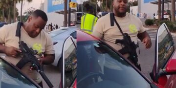 Hombre entra a un Walmart en Florida portando un arma para probar a las autoridades