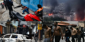 Fotos durante el operativo.