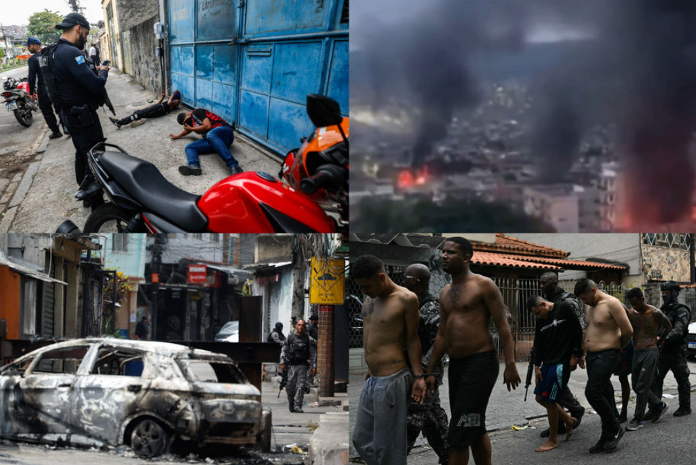 Fotos durante el operativo.