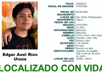 Ubicado joven de 15 años de la Universidad de Guadalajara que llevaba 6 meses desaparecido