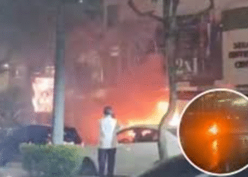 Foto tras la violenta explosión.