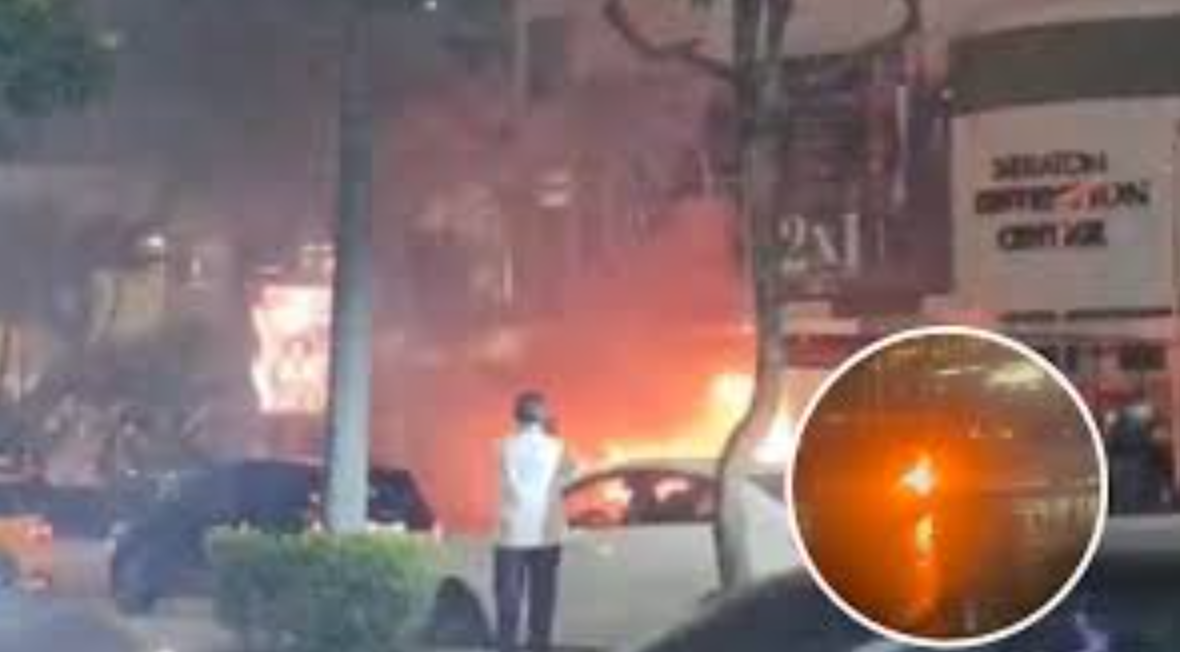 Foto tras la violenta explosión.