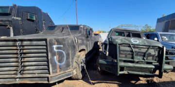 FGR ha destruido vehículos “monstruos” con blindaje artesanal en Tamaulipas