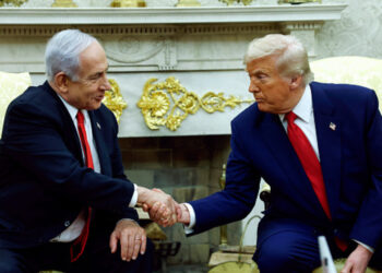 El primer ministro israelí, Benjamín Netanyahu, y el presidente de EE.UU., Donald Trump.