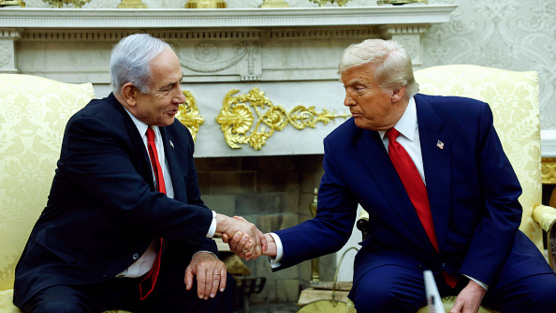 El primer ministro israelí, Benjamín Netanyahu, y el presidente de EE.UU., Donald Trump.