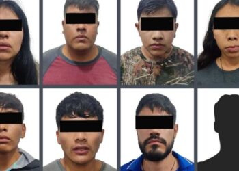 8 presuntos integrantes del CJNG fueron detenidos, entre ellos una funcionaria del DIF de Malinalco