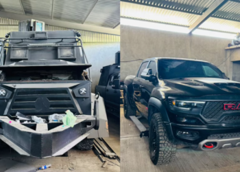 Fue asegurada bodega para fabricación de vehículos blindados en Coahuayana, Michoacán