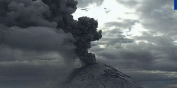 Puebla tiene todavía activa la alerta volcánica Fase 2 en el Popocatépetl