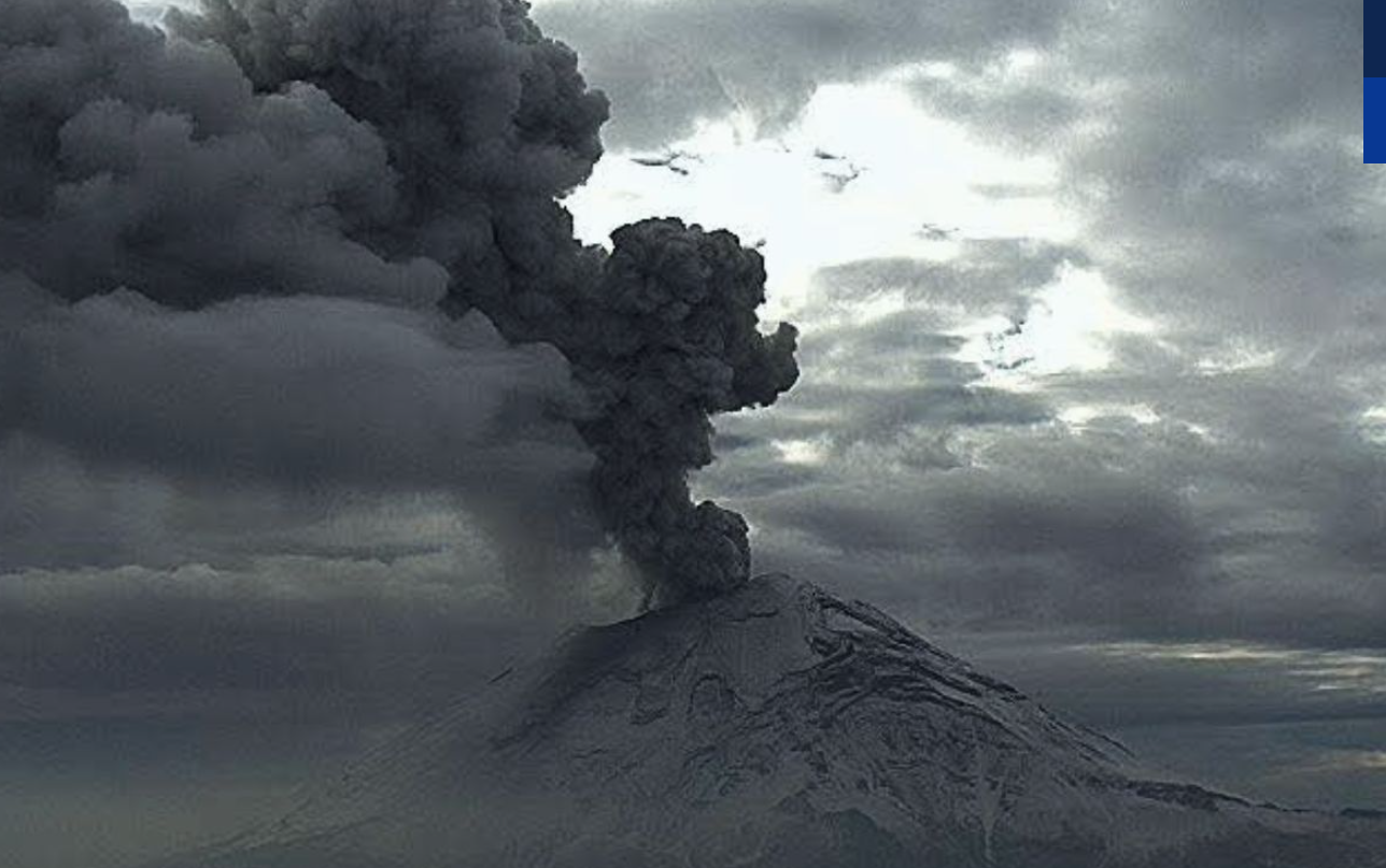 Foto del Volcán Popocatépetl.
