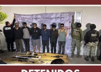 Balacera en Rosarito termina con dos policías heridos, seis detenidos y un criminal abatido