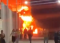 Gran explosión en bodega empleada para almacenar huachicol en Villagrán, Guanajuato (Video)
