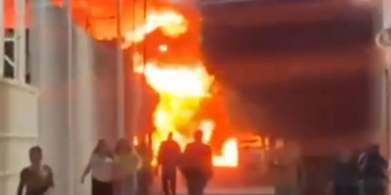 Gran explosión en bodega empleada para almacenar huachicol en Villagrán, Guanajuato (Video)