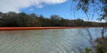 EEUU ha instalado nuevo “muro flotante” de boyas en el Río Bravo frente a Matamoros