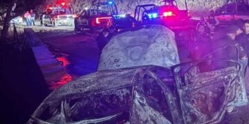 Fue descubierto un vehículo sin placas en llamas en Villaflores