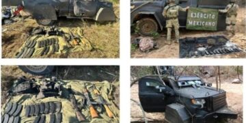 Enfrentamiento armado en sierra de Sinaloa deja cuatro civiles detenidos y dos vehículos “monstruo” asegurados