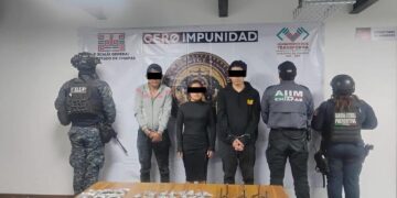 3 detenidos que afirman ser del Cártel Chiapas y Guatemala