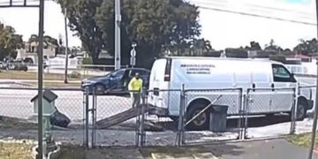 VIDEO Intenta robar maquinaria de jardinería y fracasa de una manera inesperada